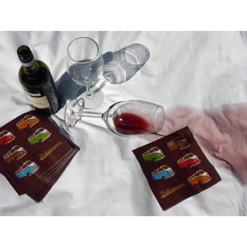 VW Collection by Brisa "Coloured Samba" T1 Napkins