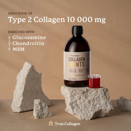 True Collagen - Collagen Joints 500 ml x 2 I 10g Collagen peptides per dose I MSM, Glucosamine, Chondroitin I 40-Day Supply