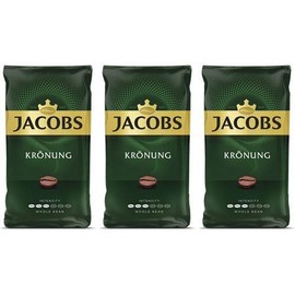 Jacobs Kronung Whole Bean Coffee 500 Gram / 17.6 Ounce (Pack of 3)
