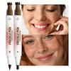 2 Pcs Dual-Ended Freckle Stamp Pen,Sponge Stamp & Precision Tip,02+02