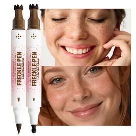 2 Pcs Dual-Ended Freckle Stamp Pen,Sponge Stamp & Precision Tip,02+02