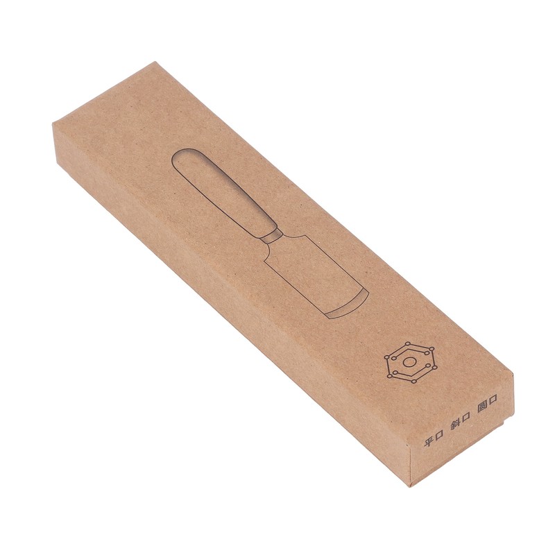 Leather Skiving Knife Flat Mouth Ergonomic Wooden Handle DIY Hand