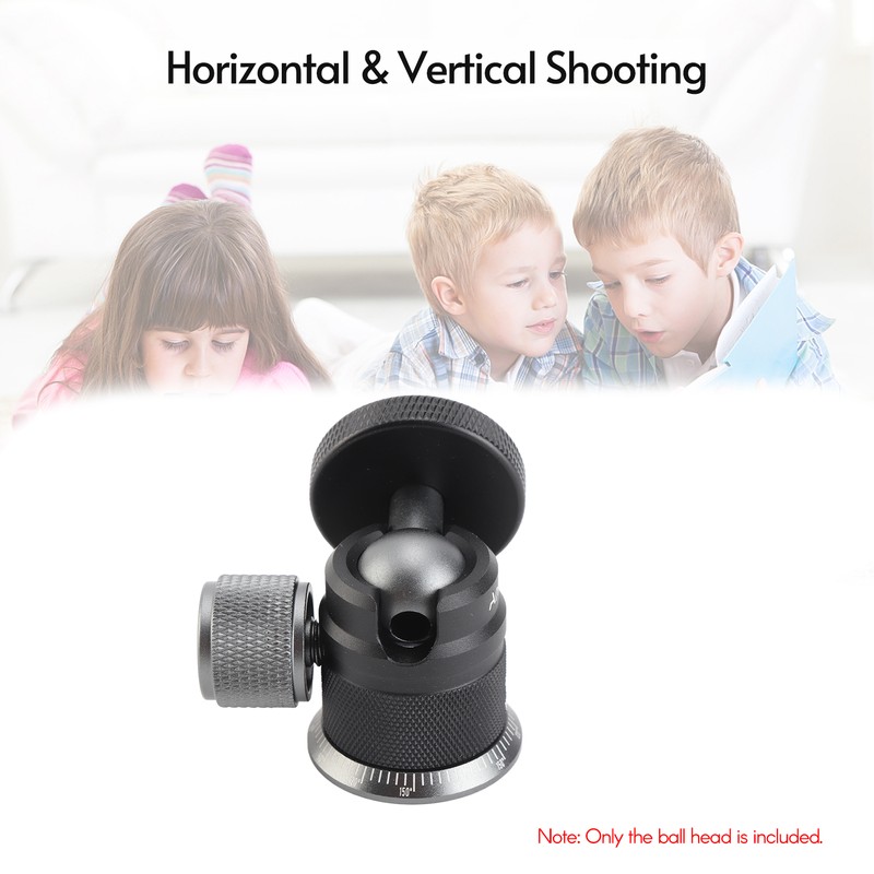 Aluminum Alloy Ball Head 360 Degree Rotation 180 Degree Folding