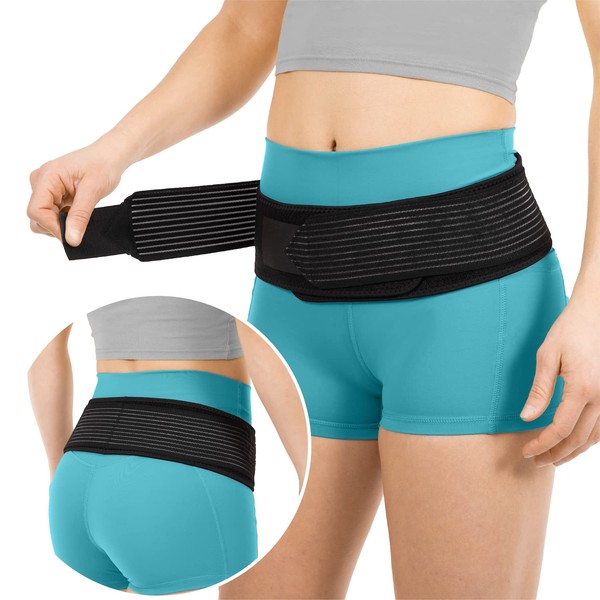 BraceAbility Anterior Pelvic Tilt Brace - Rotated Hip Posture Alignment Correction Belt for Tilted or Twisted Pelvis Girdle Pain, Posterior Pregnancy SPD Treatment, Lower Crossed Syndrome Support