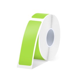 SUPVAN SUPVAN E10/16 Etikettenband - Thermo-Mehrzweck-Etiketten für Haus, Schule, Büro, 12 mm x 40mm, 170 Etiketten/Rolle (grün)