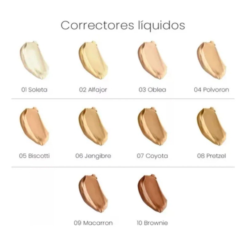 Maquillaje Bissú Corrector Líquido Profesional