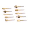 10pcs HSS Titanium Coated Woodworking Edge Cutters Trimmer Router Machine