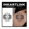 INKARTLINK Tattoo Tech, 2 Sheets Large Semi Permanent Tattoo, Adult