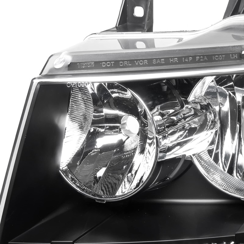 Headlights Assembly for 2007-2014 Chevy Tahoe Suburban 1500,07-13 Chevy Avalanche