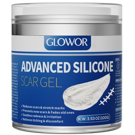 Advanced Silicone Scar Gel for Face & Body – Silicone Scar Cream for Old & New Scars, Reduces Appearance of Scars from Acne, Surgery, Burns, Injuries, C-Sections & More (3.53 Ounce)
