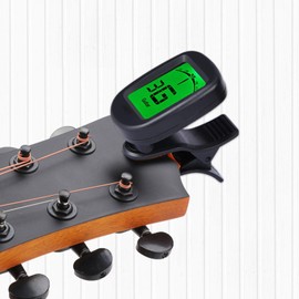 Digital Tuner for Guitar | Precise Clip- Ukulele Tuner | Lightweight Instrument Tuner, String Instrument Supplies for Performance