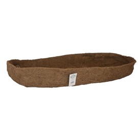 Garden Artisans 36 Inch Molded Trough or Cradle Planter Coco Liner - 36 Inch L x 14 Inch W x 8 Inch D