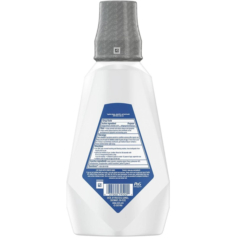 Crest Gum Care Mouthwash (Cool Wintergreen, 1 L/33.8 Fl Oz)