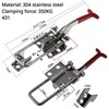 Adjustable Toggle Clamp Latch, 304 Stainless Steel or Galvanized Iron