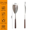 Cooking Serving Spoon With Walnut Wood Handle,18/8 (304) Stainless Steel