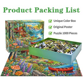 Puzzles 1000 Pieces for Adults jigsaw puzzles for adults 1000 Piece Puzzle Educational Games -Beautiful Valley- Decoration Puzzle