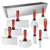 10Pcs Drywall Tool Kit, Stainless Steel Putty Knife Set with