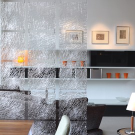 Koziol 2033509 Silk Room Divider Ornament, Transparent Orange