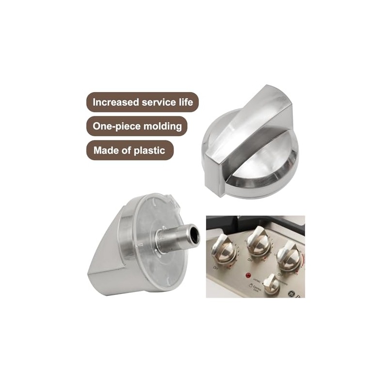 5 Pack of Gas Cooktop Knob, Replacement for GE Range
