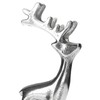 com-four® Reindeer Sculpture Decorative Figure Made of Aluminium - Christmas