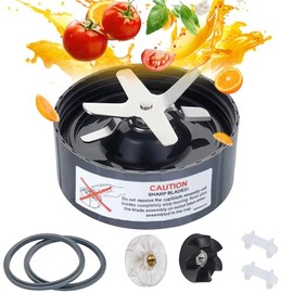 Compatible con piezas repuesto Nutribullet，Repuesto de base de cuchilla de acero inoxidable con junta de goma，compatibles con licuadoras NutriBullet 600W/900W