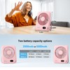 WHATOOK Desk Fan 2 Pack: 100 Speeds Stepless Control 2000mAh