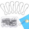 Hotop 30 Pcs Flag Pole Clip Snap Hooks Stainless Steel