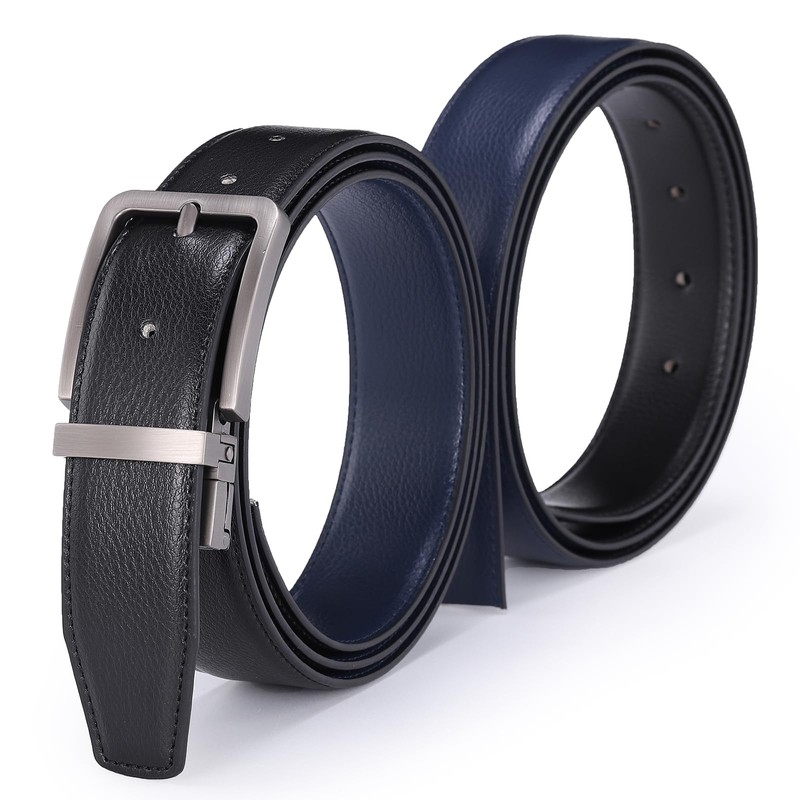 Glamicci Reversible Genuine Leather Belt – 2-in-1 for Men &