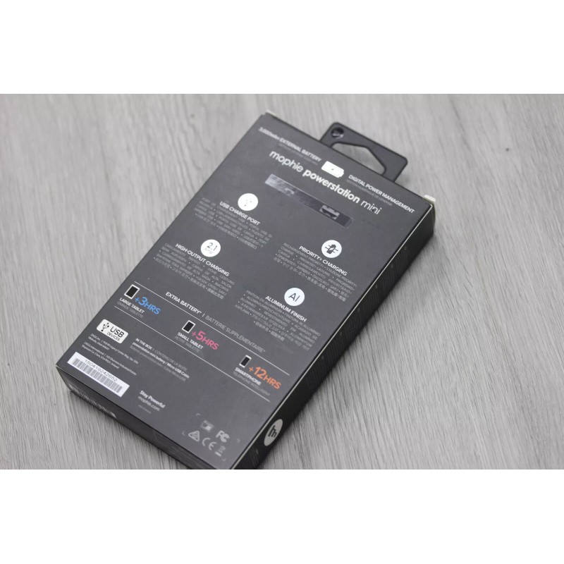 mophie NEW Mophie Powerstation Mini 3000 mAh USB Quick Charge