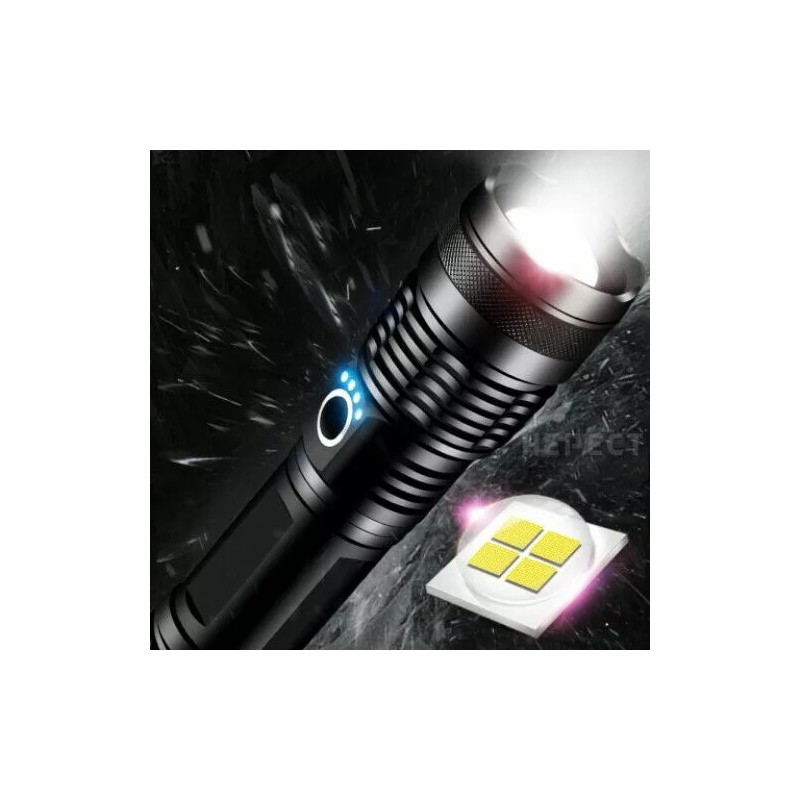 ebey express Super-Bright 4 CORES LED Tactical Flashlight With Rechargeable