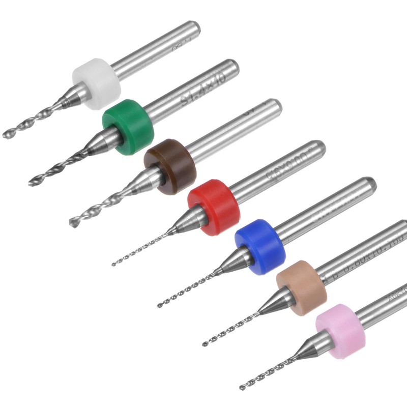QUARKZMAN Micro PCB Drill Bit Set, 1/8 Inch Shank 0.6