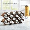 Kamenstein 10 Jar Criss-Cross 2-in-1 Spice Organizer for Countertop or
