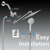 10 inch Rainfall Shower Head Combo Stainless Steel, THE FIRST