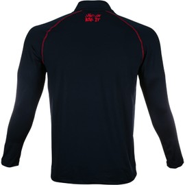 5% Nutrition Rich Piana Men's Active Dry-Fit Quarter Zip Long Sleeve Gym Athletic Performance Pullover | Black Love It Kill It #282 L