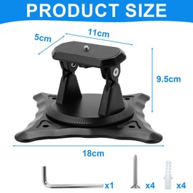 leyomgamz Beamer Halterung Projector Stand, Beamer Halterung Verstellbare 360° Drehbar, Projektorhalterung Anzug für Projektor/Überwachungsbügel mit 1/4-Zoll-Schraubschnittstelle Gelenkarm Halterung