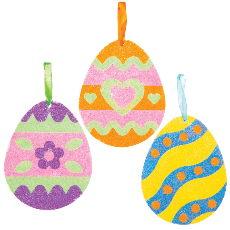 Baker Ross Easter Egg Sand Art Decorations - Pack of