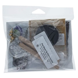 BestPysanky 2 Kistkas Pens (0.3 mm, 0.4 mm), Beeswax, 6 Dyes, Candle, Stand and Instructions Ukrainian Easter Egg Decorating Kit 12 Pieces