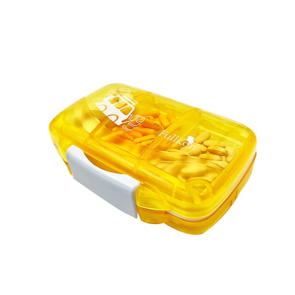 Fullicon Pill Case, Medicine Case, Transparent Case, Easy to Read
