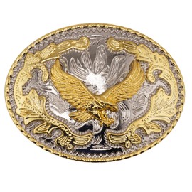 WMG Western Belt Buckle – Cowboy Belt Buckles - Victorian Ranch Eagle - Fits 1.5” Belts