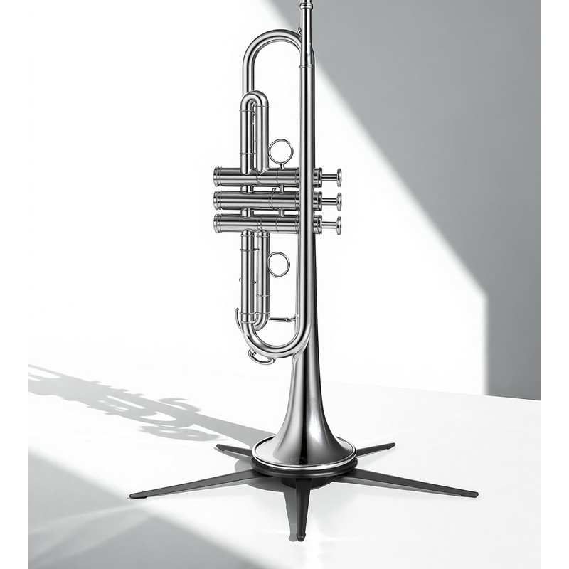 KORDOS Trumpet Stand Holder Portable Foldable Stable Metal 5 Leg,
