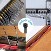 Zip Ties 8 inch (100 Pack), 40lbs Tensile Strength, Black