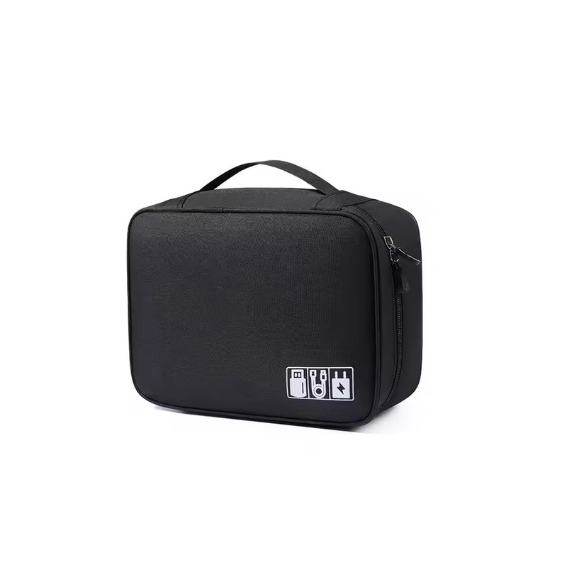 Large Capacity Travel Electronics Organizer Bag, Water-Resistant Cable and Charger