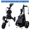 LZFAN Golf Push Cart Storage Bag,Golf Cart Organizer, Backside Extension