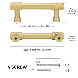POVEFONK JBUS07-BB76-10 10 Pack 3Inch(76mm) Brushed B