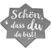 HEKU 'Schön dass du da bist' Cocktail Napkins, 3-Ply, 25