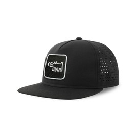 Forge Bros Dog Streetwear Adult Hat with Flat Visor Embroidered Patch Black