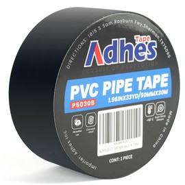 ADHES 6mil PVC Pipe Tape, 2inch x 36yd, Heavy Duty Waterproof Adhesive Tape for Plumbing, Sealing, and Pipe Repair