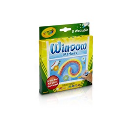 Crayola Washable Window Markers, Window Decorations, Gift, 8 Count (58-8165)