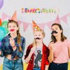 2 Sets Clown Photo Props Circus Hand Mask Handheld Photo
