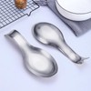 Large Stainless Steel Spoon Rest for Kitchen Counter - Rustproof